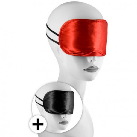 Juego 2 antifaces - ROJO / NEGRO