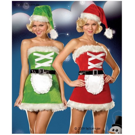 5249 - Vestido Naviad Mamá Noël reversible (3p)