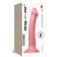 Dildo silicona ROSA Metalizado M