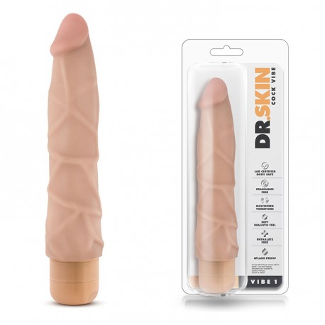 Vibrador realista Dr.Skin VIBE 1 (19,5cm)