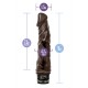 Vibrador realista Chocolate VIBE 6 (19cm)