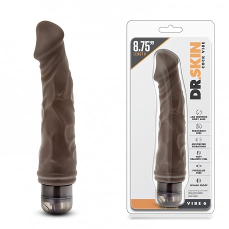 Vibrador realista Chocolate VIBE 6 (19cm)