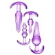 Set 4 plugs dilatación y placer anal ZAHARA Lilas