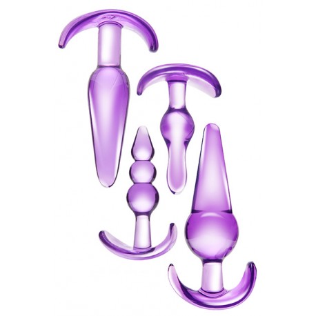 Set 4 plugs dilatación y placer anal ZAHARA Lilas