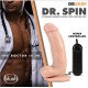 Vibrador y rotador SPIN (18 cm) realista con ventosa Dr.Skin