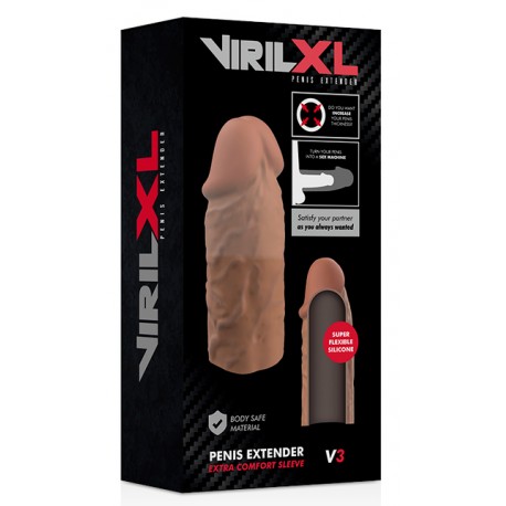 Funda V3 VirilXL Extension Marrón
