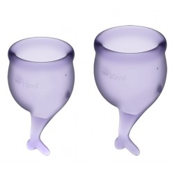 FEEL SECURE set 2 copas menstruales Satisfyer LILA
