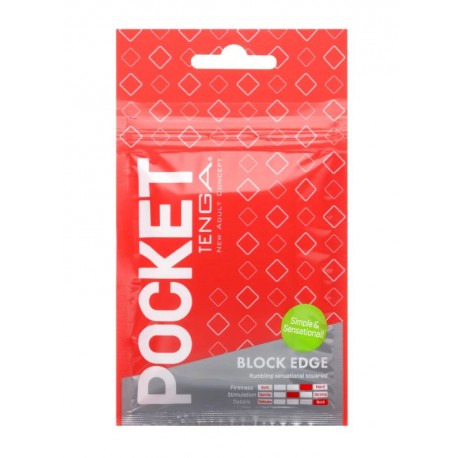 Pocket Tenga BLOCK EDGE,outlet