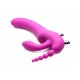 Arnés sin correa triple dildo REGAL RIDER