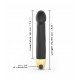 Vibrador recargable REAL VIBRATION 2.0 M (22cm) negro/dorado