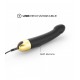 Vibrador recargable REAL VIBRATION 2.0 M (22cm) negro/dorado