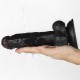 Strap-On Vibrador con Testículos Negro Ingen 7.5''