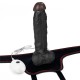 Strap-On Vibrador con Testículos Negro Ingen 7.5''