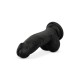 Dildo Negro PVC 12cm.