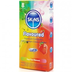 Condones Skins Flavoured sabores (12)