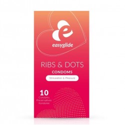 Condones Ribs & Dots EasyGlide (10)