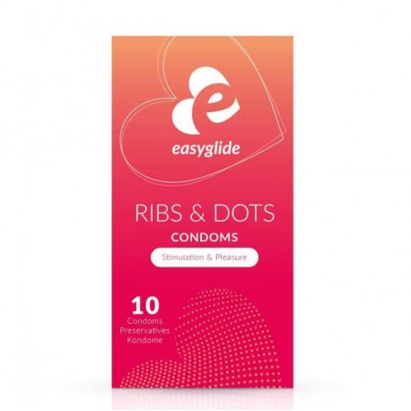 Condones Ribs & Dots EasyGlide (10)