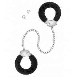 Esposas con Peluche Negro Cadena Larga