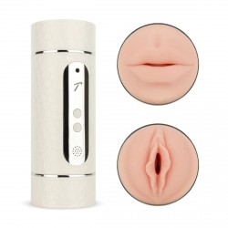 Masturbador Vibrador Doble con Voz
