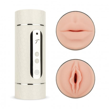 Masturbador Vibrador Doble con Voz