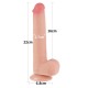 Dildo Sliding Dual Density Lovetoy 9''