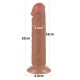 Dildo Mulato sin Testículos Sliding 8''