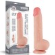 Dildo Sliding Dual Density Lovetoy 9.5''