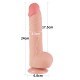 Dildo Sliding Dual Density Lovetoy 9.5''