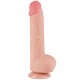 Dildo Sliding Dual Density Lovetoy 9.5''