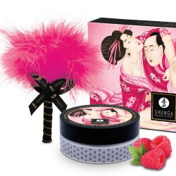 Kit Polvos de Masaje Shunga Comestible Frambuesa