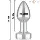 Plug anal de Metal Remoto S