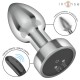 Plug anal vibrador INTENSE talla S de aluminio con control remoto, carga magnética y 10 modos de vibración.