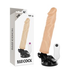Vibrador Remoto BaseCock Flesh 21cm.