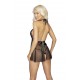 Babydoll Abierto Negro Kissable L/XL