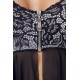 Babydoll con Cremallera y Tanga Abierto L