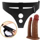 Arnés con Dildo Doble Keaven Mulato