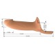 Landon Strap Hueco de Silicona Flesh