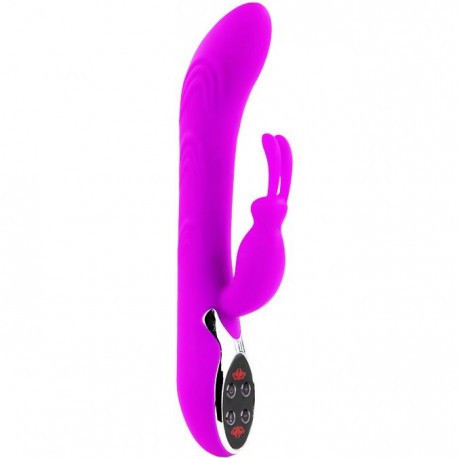 Vibrador Doble Conejito con Calor HTO