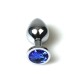 Plug de metal M con brillante - AZUL