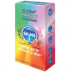 Condones Skins Flavoured sabores (12)