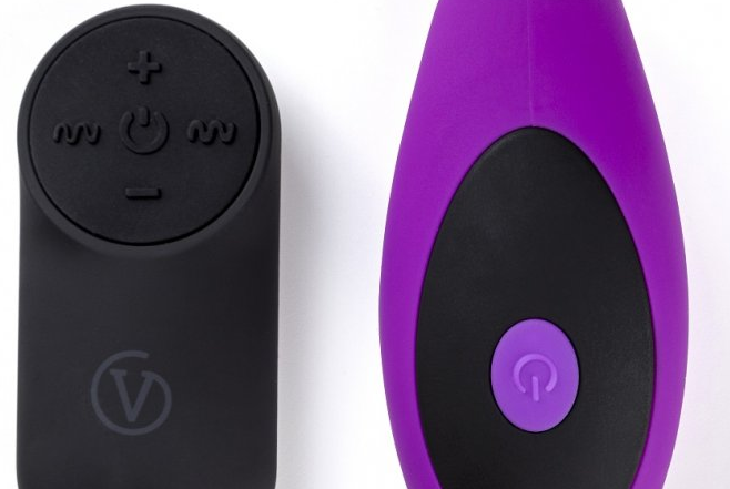 Control de mandos de vibrador E12 lila de Virgite