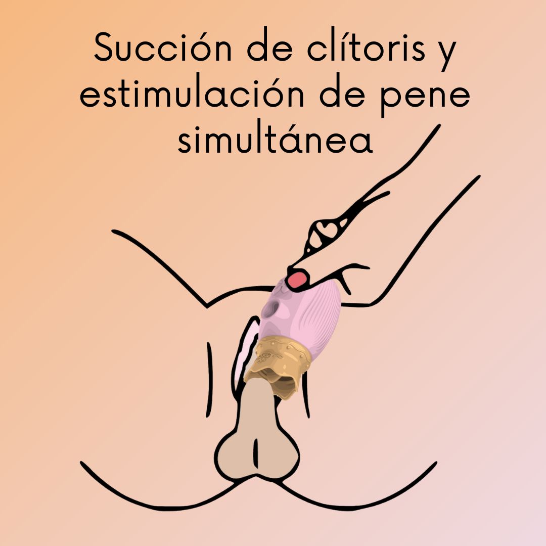 Succión de clitoris y estimulación de pene simultánea con Monarca