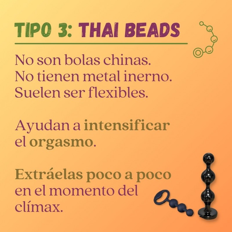Las bolas anales o thai Beads no son bolas chinas