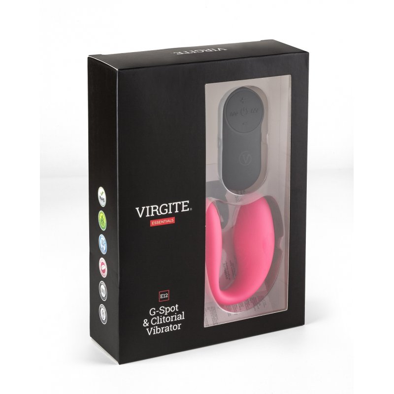 Caja de presentacion del vibrador E12 rosa de Virgite