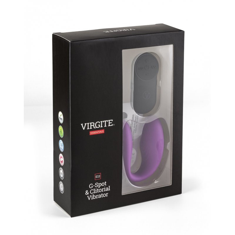 Caja de presentacion del vibrador E12 lila de Virgite